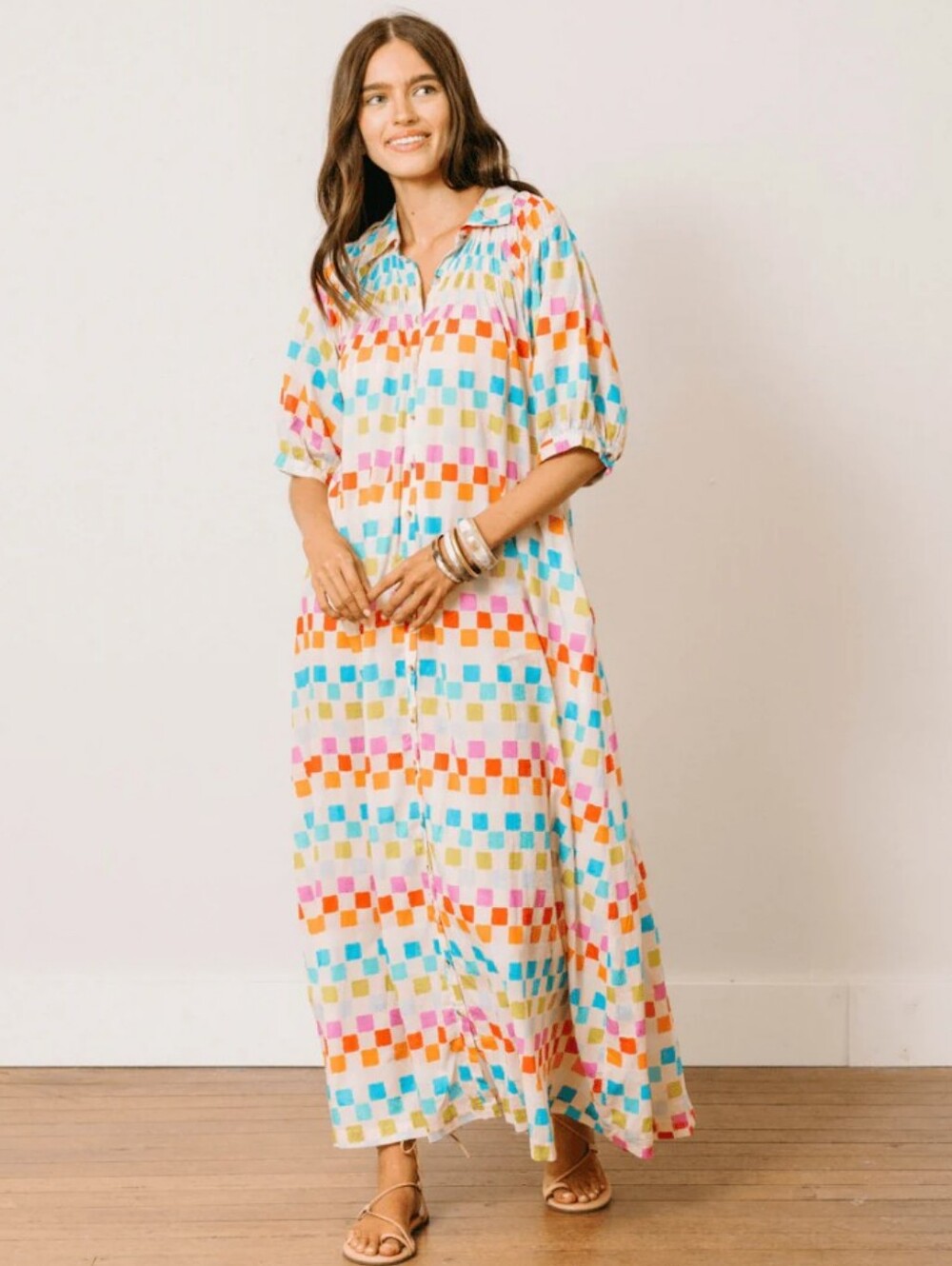 Summer Camp Geo Oasis Maxi Dress Sunshine Tienda M Multicolor 🩷